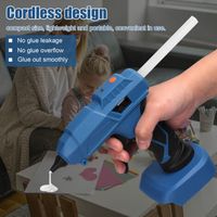 BUNTHAUS Professional Cordless Hot Melt Glue Machine Portable Home Crafts DIY Repair Tool Kit with Glue Stick