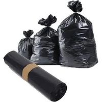 Toussac Bolsa de basura negra 130L pack de 100 bolsas