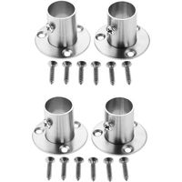 Lot de 4 Colliers de serrage, Acier inoxydable, Diamètre 19 mm, Fixation tuyau, Pour salle de bain et cuisine