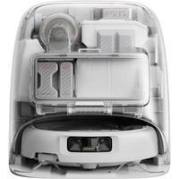 DJI ROMO P - Saug-Wisch-Roboter mit Station - Transparentes Design - 25.000 Pa - Millimetergenauigkeit - 200 Stunden ohne Wartung
