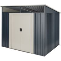 Caseta metal Wasabi Stark 2,3m2 - 10 años de garantía - 121x195x196cm. Cobertizo jardin