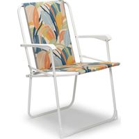 Best Chiemsee Klappstuhl Gartenstuhl Camping-Stuhl 56x53x78 cm weiß/tropisch
