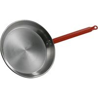 34cm flache polierte Bratpfanne mit idealem Griff