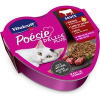 VITAKRAFT BOCCONCINI IN UMIDO POESIE DELICE PLUS 85 G AL MANZO E OLIO DI SALMONE OKX