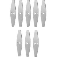8 Metall-Rasenmähermesser zum Schneiden von Gartengras.