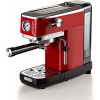 Ariete 1381 Espressomaschine aus Metall mit rotem Druckmesser
