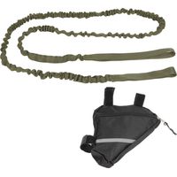 Corde de remorquage élastique pour vélo, aide à la traction, absorption des chocs, pour enfants et famille, couleur vert militaire