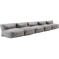 Salon de jardin modulable 5 places gris - Mixi