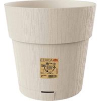 VASO TONDO 'ETHICA' ø 15 x h.15 - gesso - STEFANPLAST