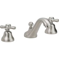 Mitigeur lavabo 3 trous couleur acier antique avec vidage 1"1/4 Gattoni Calypso 1109550A0 acier inoxydable brossé