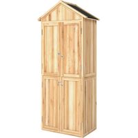Armadio da esterno per attrezzi con ripiani rimovibili 180x90x45 cm