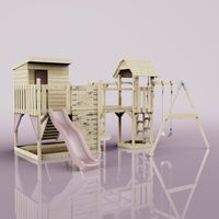Tour de jeux Polarplay Lene Rosa 503 x 400 cm Balançoire pour enfants