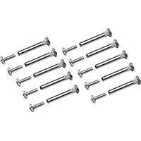 Metafranc Lot de 10 vis de raccordement avec filetage M4 en acier galvanise - Ideales pour connecter des meubles, 361796