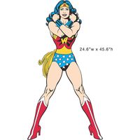 Sticker géant repositionnable Wonder Woman DC Comics 45,7CM X 101,6CM