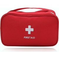 Trousse de Secours Vide Mini Trousse de Premier Secours Trousse a Pharmacie Voyage Imperméable Portable pour Voiture Voyage Bureau Sport Maison Randonnée (Rouge)