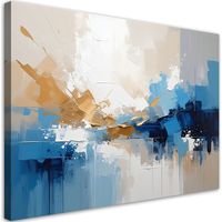 Tableaux, Abstraction moderne bleue,60x40
