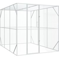 Jaula para Aves Antracita 210 x 304 x 213 cm Acero Galvanizado vidaXL