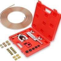 Kit Tuyau Frein Voiture, Ligne Frein en Acier Cuivré, avec Cintreuse Tube Cuivre, IdéAl pour Les SystèMes De Freinage Hydrauliques De Voiture