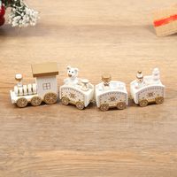 Weihnachtsornament aus Holz/Kunststoff in Zugform, Frohe Weihnachten, Dekoration für Zuhause 2023, Navidad, Weihnachtsgeschenke, Natal, Neues Weihnachten, Jahr (5)