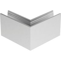 Economy Innenecke für Bodenprofile Eco 0004 Pro-Flex, Aluminium silber eloxiert