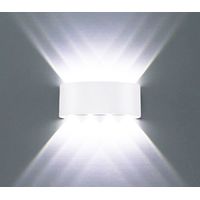 Applique LED Lampada da Parete Ovale 24W Luce Fredda Bianco Esterno Interno D-11