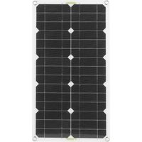 Chargeur de Batterie Solaire, Panneau Solaire, Chargeur de Panneau Solaire ABS avec Interface USB pour Voiture