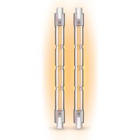 Xanlite – Lot de 2 ampoules halogènes R7S 118mm – 2200 lumens – Blanc chaud 2900K – Dimmable – Angle d'éclairage 240°