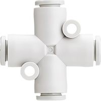 Adaptateur tube à tube croisé SMC KQ2T vers 6 mm 6 mm ( Prix pour Sachet de 10 )