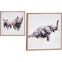 Marco - Animales - Madera contrachapada - 31 x 2 x 31 cm - Decoración de pared
