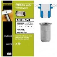Ecrou A Sertir Acier Tfr M3 (40)7631921