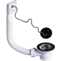 Abflussventil für Spüle mit Edelstahlsieb und Überlauf 50 mm – Wirquin