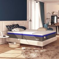 Baldiflex Materasso 3000 Molle e Memory 5 cm Alto 30 cm Hybrid Super Big Bros misura 160x190 cm