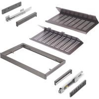 Emuca Quartz kit zapatero extraíble titanio
