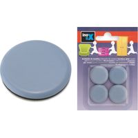 Patins Gliss rond x4 Meuble Diam 25mm Gris - INOFIX