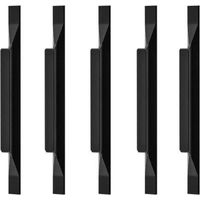 (10 Pieces) European Aluminum Alloy Handles for Kitchen Cabinets, Wardrobe Handles, Total Length 160mm, Hole Distance 9\