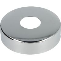 Rosace pour robinet – Laiton chromé 80 mm – Diamètre intérieur 3/4 – Hauteur 20 mm – Design moderne – Sotin