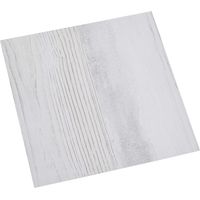 vidaXL Planches de sol 5,11 m² 55 pcs PVC Blanc et gris clair