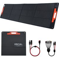 OSCAL PM200 Pro 200 W faltbares tragbares Solarpanel, 23 % monokristalline Zellen, ETFE IP67, MC4 5-in-1 für Wohnmobile