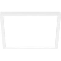 Briloner SLIM CASE Plafonnier LED, lumière indirecte, lumière blanche neutre, blanc, 29 x 29 x 3 cm