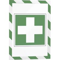 Durable Duraframe Magnetic Security cadre vert blanc A4