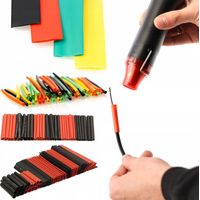 Set di Tubetti Termorestringenti Rosfix – 127 e 164 Pezzi, Poliolefina, 2:1, Nero e Rosso Isolamento e Protezione Cavi, Elettronica, Fai da Te