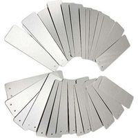 100 étiquettes de jardin rectangulaires en aluminium. Panneaux extérieurs. Étiquettes métalliques. Étiquettes pour plantes. Panneaux en aluminium.