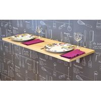 Consoles rabattables pour tablette en acier - finition blanc - 300 x 130 mm - Interges
