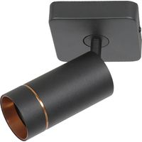 Steinhauer - spot - DownLume - noir - métal - spot en saillie -