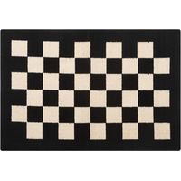 Deurmat - Antislip Schoonloopmat - Voor Binnen En Buiten - 50x80 cm - Wasbaar - Zwarte Entremat