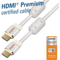 Hdmi™ premium certified cable for a bandwith up to 18 gbit/s, 60hz, 3d, uhd / 4k, 1,5 m, cable - ø 6,2 mm, awg30