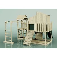 Polarplay Spielturm Gustav aus Holz in RosaKinderschaukel