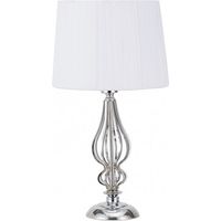 Cebrano lampe à poser 1xe27 chrome avec pantalon blanc 30x30x55 cm