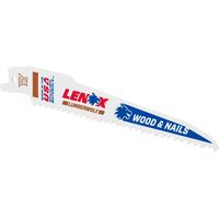 Lenox LumberWolf Reciprocating Saw Blade 152 x 19 x 1.3mm 6 TPI Pack of 5