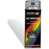 Vernis transparent haute température 800°C – Aérosol 400ml résistant aux produits chimiques – Pour surfaces traitées et non traitées – Motip